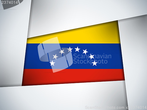 Image of Venezuela Country Flag Geometric Background