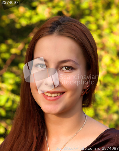Image of Young happy girl. Portrait