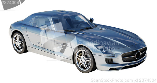 Image of Supercar isolated on a light background