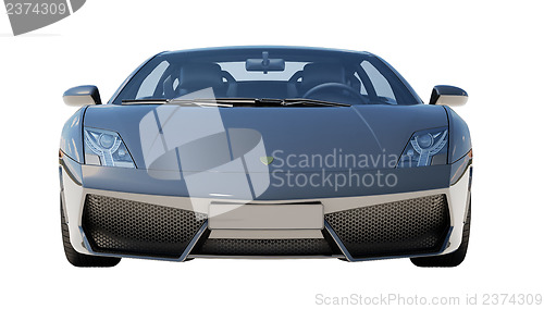 Image of Supercar isolated on a light background