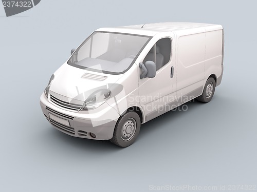 Image of White commercial van