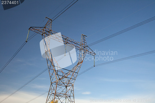 Image of High-voltage power lines