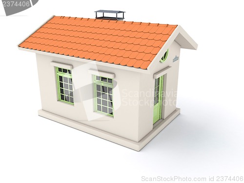 Image of Simple white house