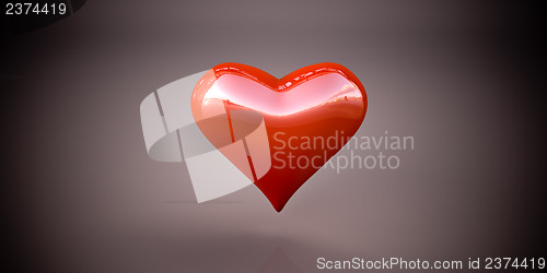 Image of Shiny red heart