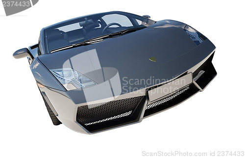 Image of Supercar isolated on a light background