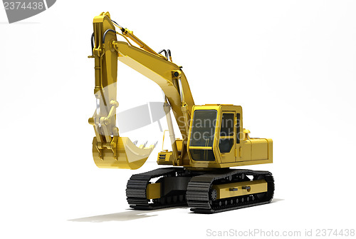 Image of Excavator isolated