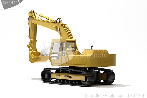 Image of Excavator isolated