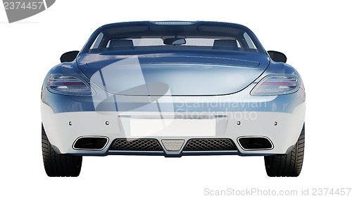 Image of Supercar isolated on a light background