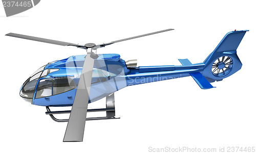 Image of Modern helicopter isolated