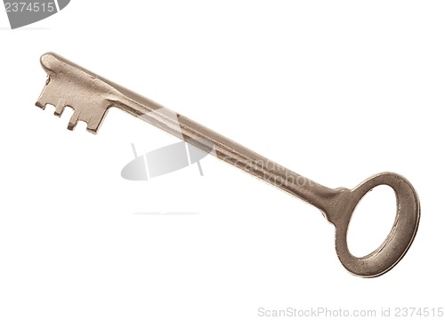 Image of Door key isolated