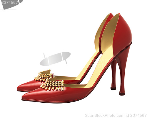 Image of Women's red shoes