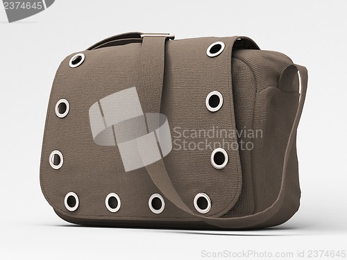 Image of Grey handbag with studs