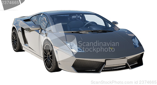 Image of Supercar isolated on a light background