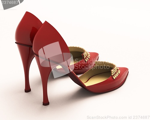 Image of Women's red shoes