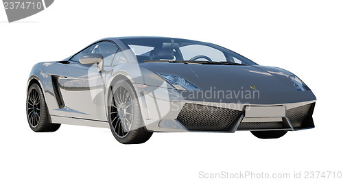 Image of Supercar isolated on a light background