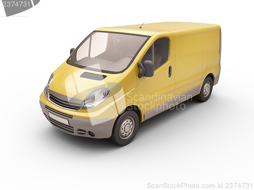 Image of Commercial van isolated