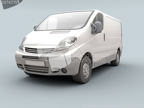 Image of White commercial van