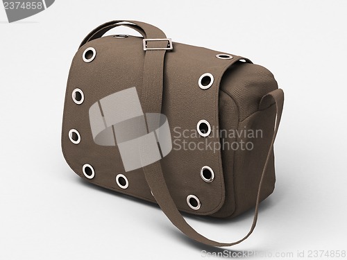 Image of Grey handbag with studs