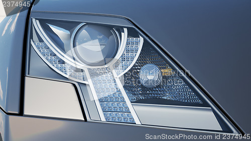 Image of Headlights close-up