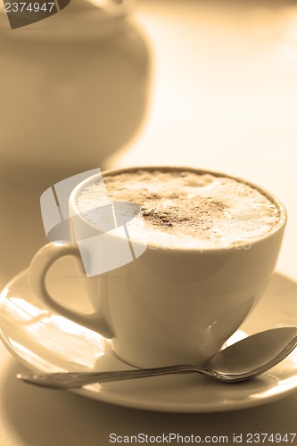 Image of Cup of cappuccino