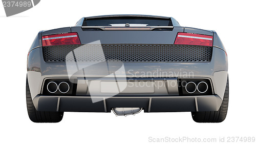 Image of Supercar isolated on a light background