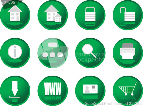 Image of greenberry buttons web