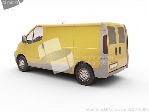 Image of Commercial van isolated