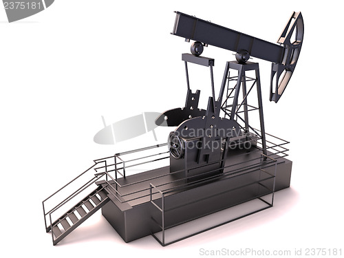 Image of Oil rig isolated