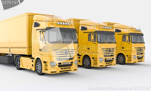 Image of Trucks on a light background