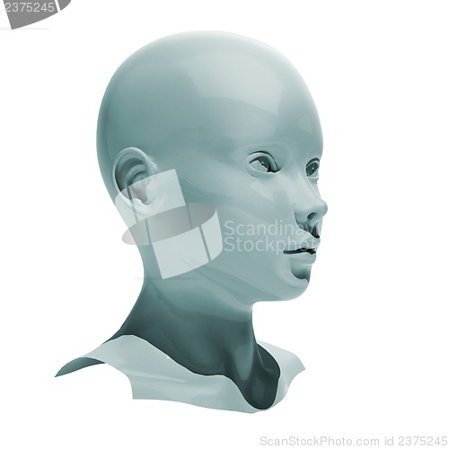 Image of Android head isolated