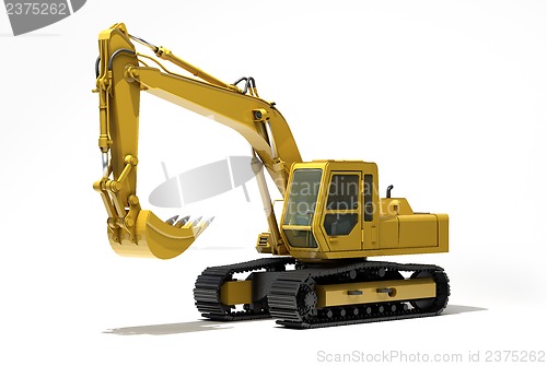 Image of Excavator isolated