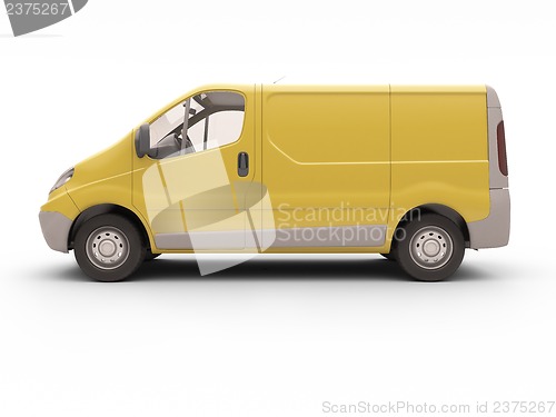 Image of Commercial van isolated
