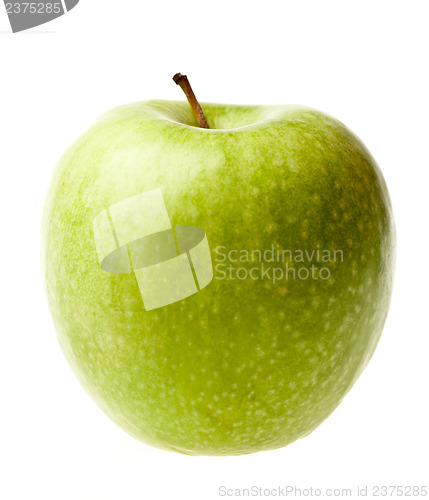 Image of Green ripe apple isolated