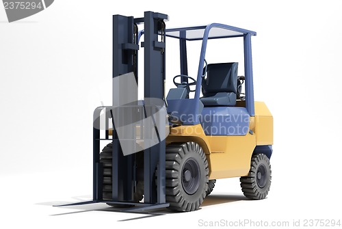 Image of Forklift loader close-up