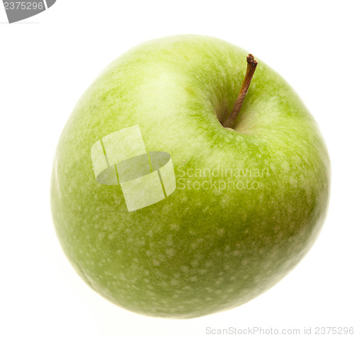 Image of Green ripe apple isolated