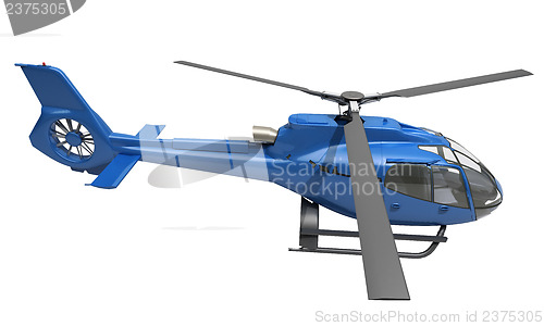 Image of Modern helicopter isolated
