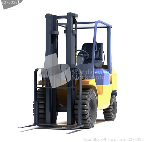 Image of Forklift loader close-up