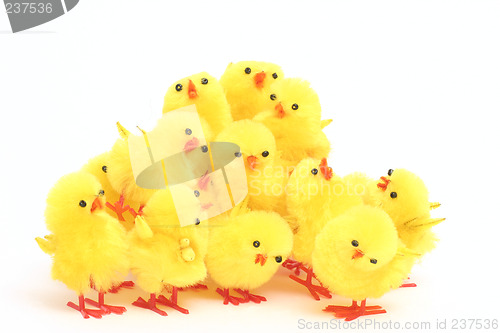 Image of Easter toy chickens