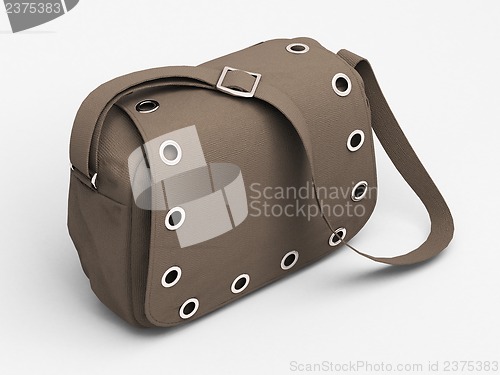 Image of Grey handbag with studs