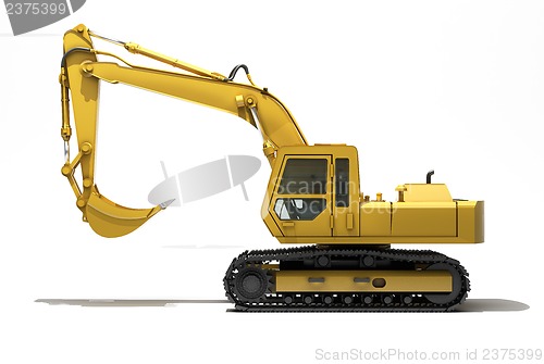 Image of Excavator isolated