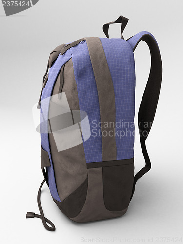 Image of Blue travel backpack