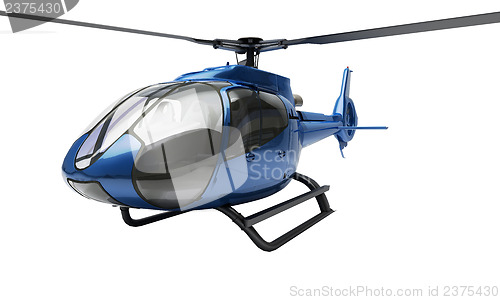 Image of Modern helicopter isolated