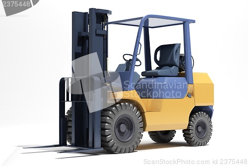 Image of Forklift loader close-up