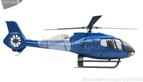 Image of Modern helicopter isolated