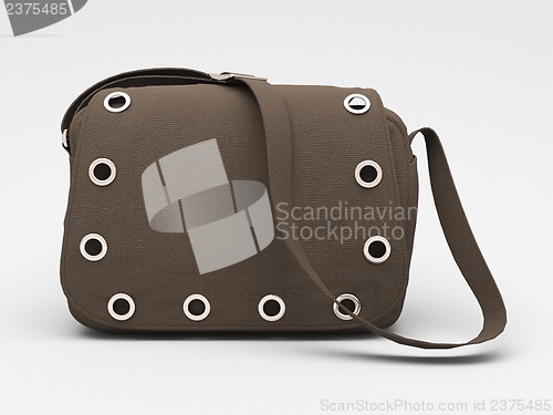 Image of Grey handbag with studs