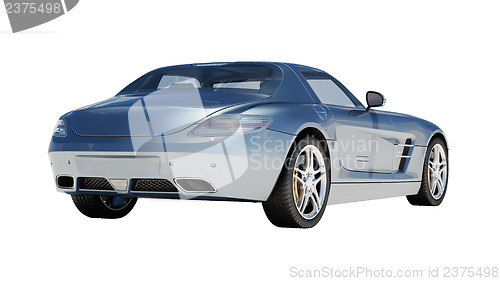 Image of Supercar isolated on a light background