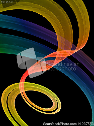 Image of multicolored swirl