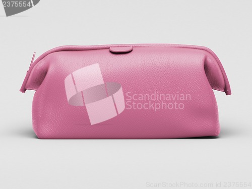 Image of Pink leather clutch