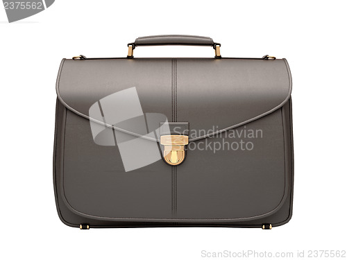 Image of Black business briefcase isolated