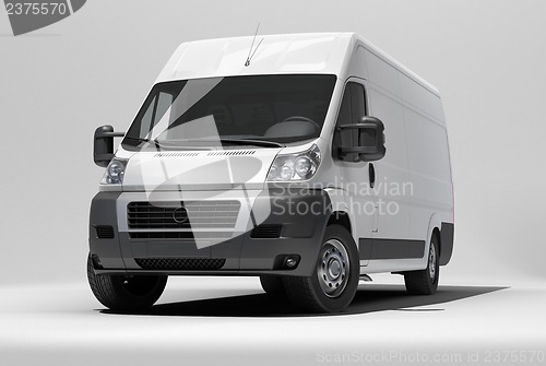 Image of White commercial van